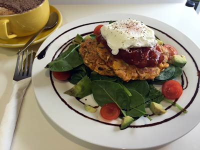 Corn and zucchini fritters